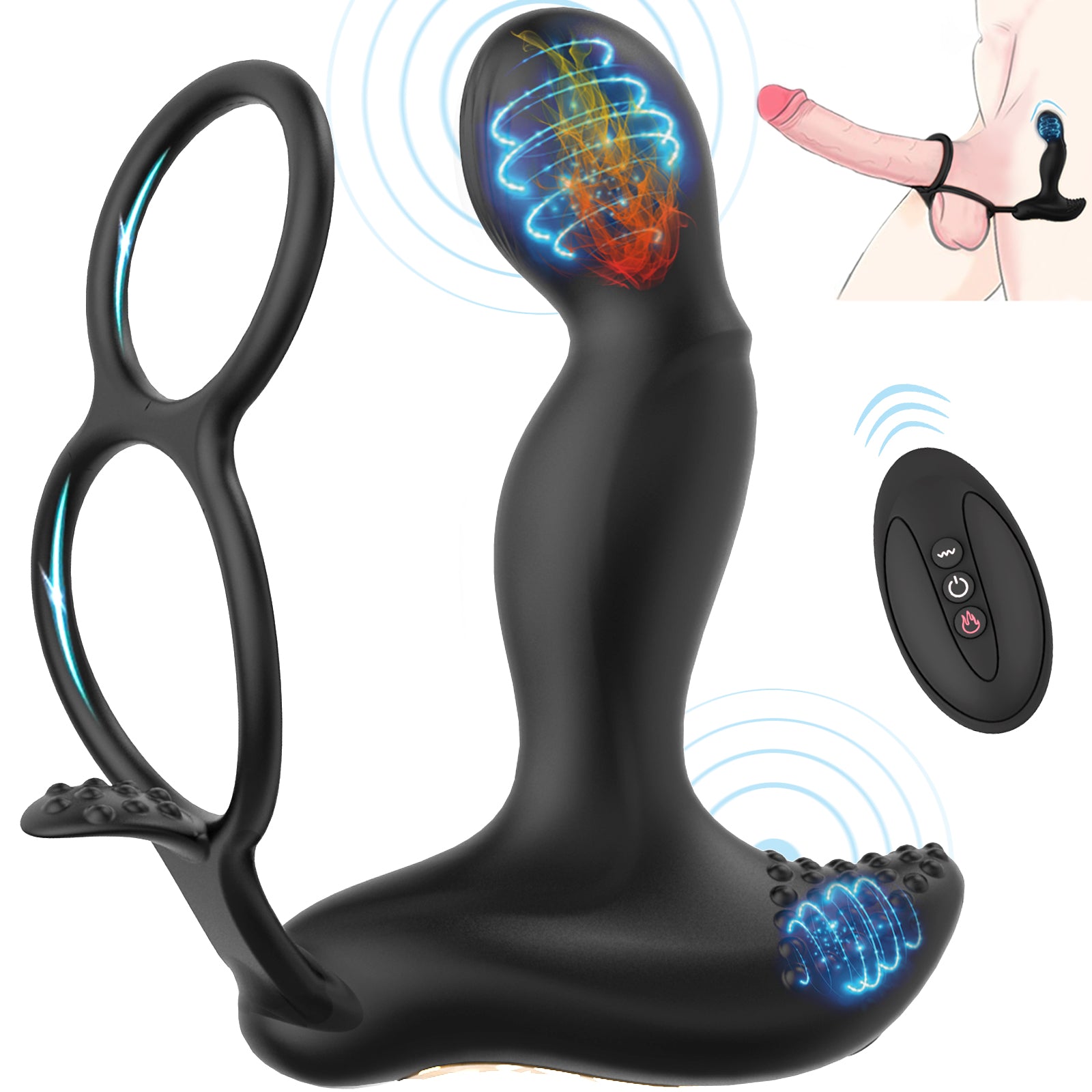 VELUXXA - Heated Lock Ring - Temperature Control for Men and Women