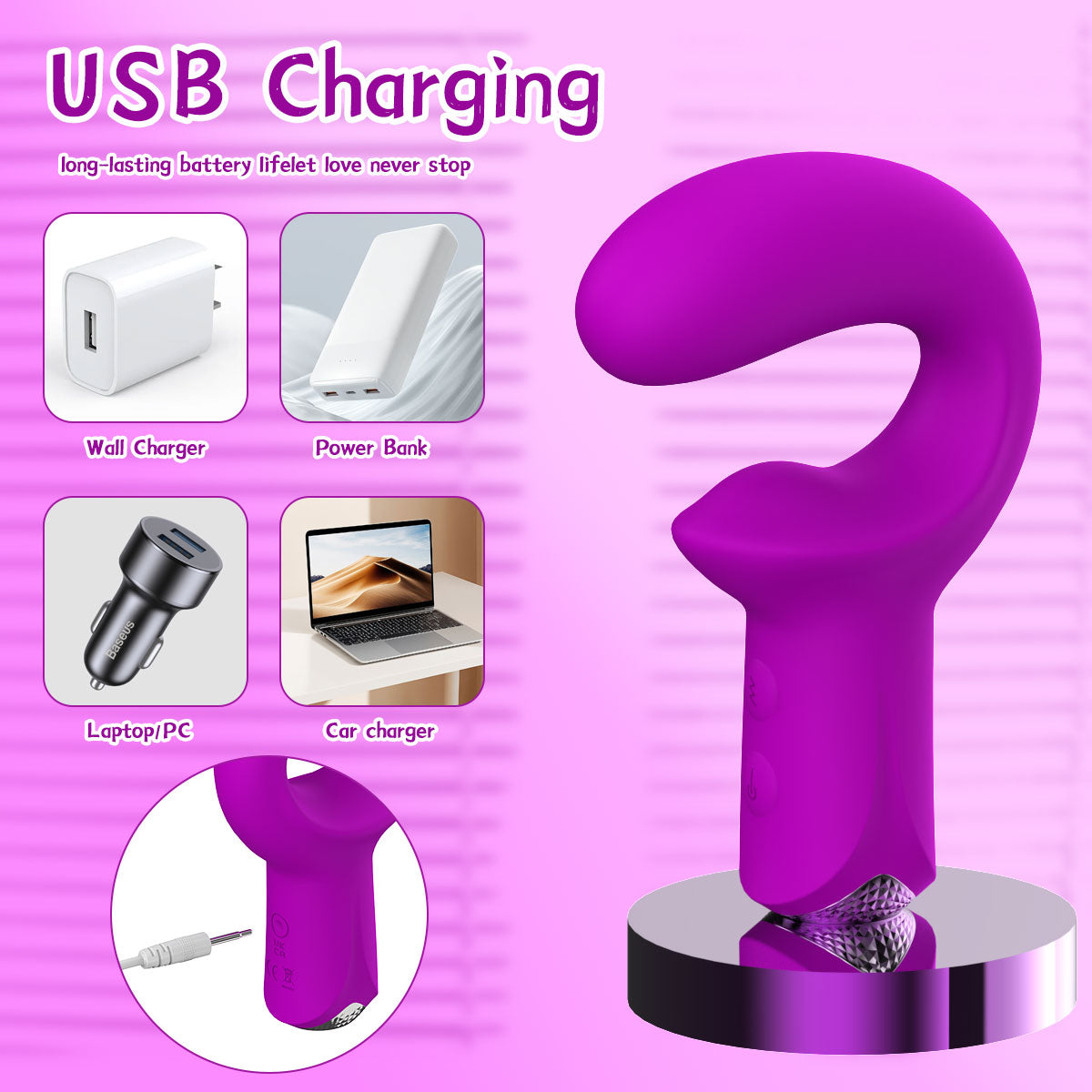 Veluxxa Premium Silicone Vibrator - Adult Intimate Wellness