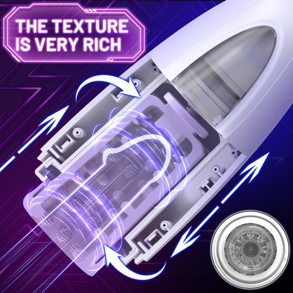 Veluxxa Electric Auto Rotating Male Masturbator Cup - Premium Adult Toy