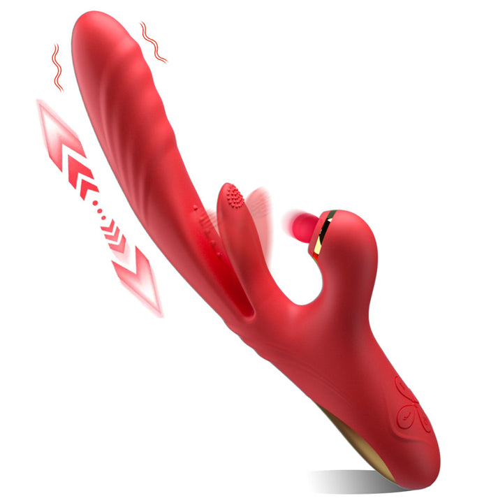 VELUXXA – Vibrador 4 en 1 con estimulación, vibración y golpeteo del clítoris (ES)