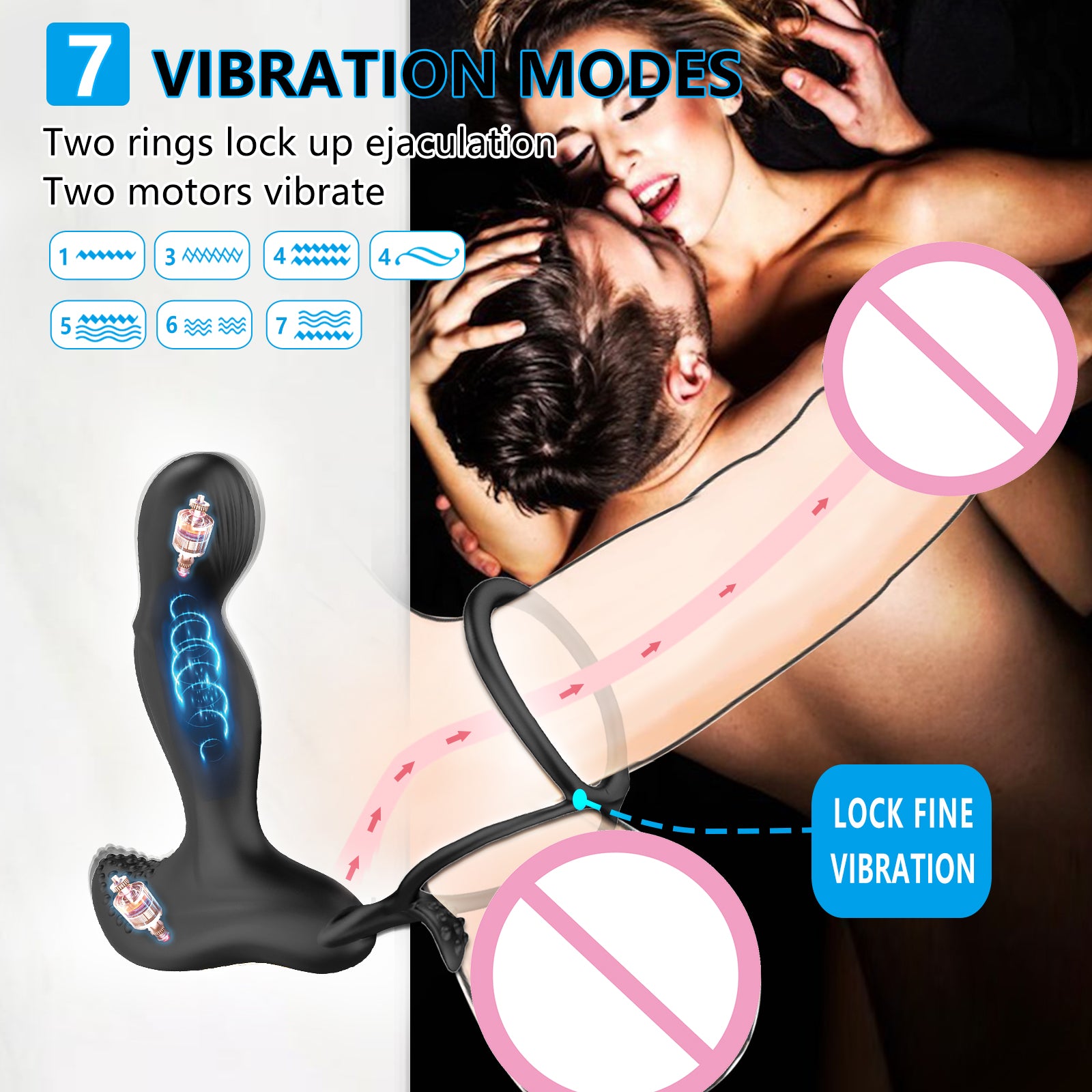 VELUXXA - Heated Lock Ring - Temperature Control for Men and Women