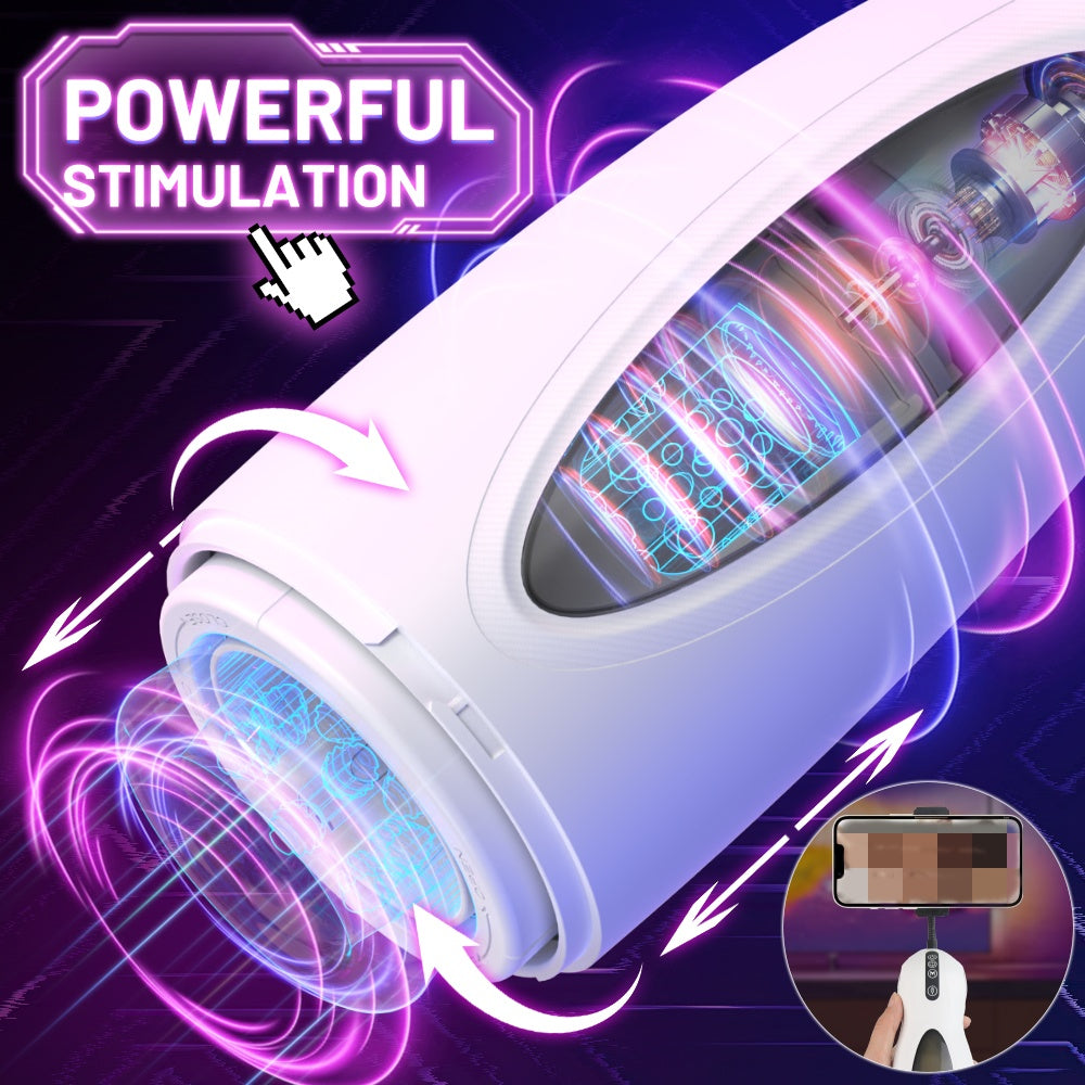 Veluxxa Electric Auto Rotating Male Masturbator Cup - Premium Adult Toy