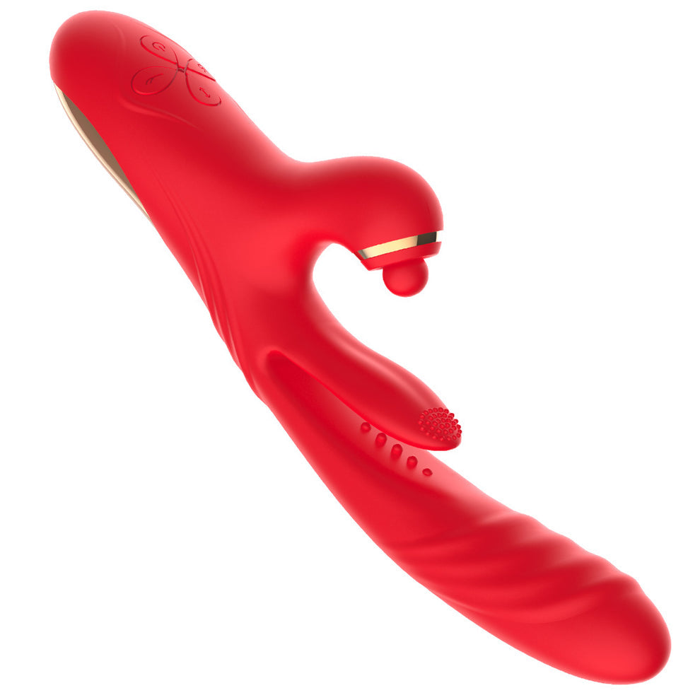 VELUXXA – Vibrador 4 en 1 con estimulación, vibración y golpeteo del clítoris (ES)