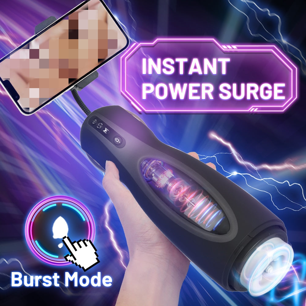 Veluxxa Electric Auto Rotating Male Masturbator Cup - Premium Adult Toy