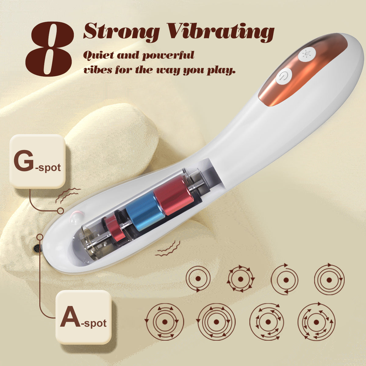 VELUXXA - Magic Wand, 8 Vibration Modes