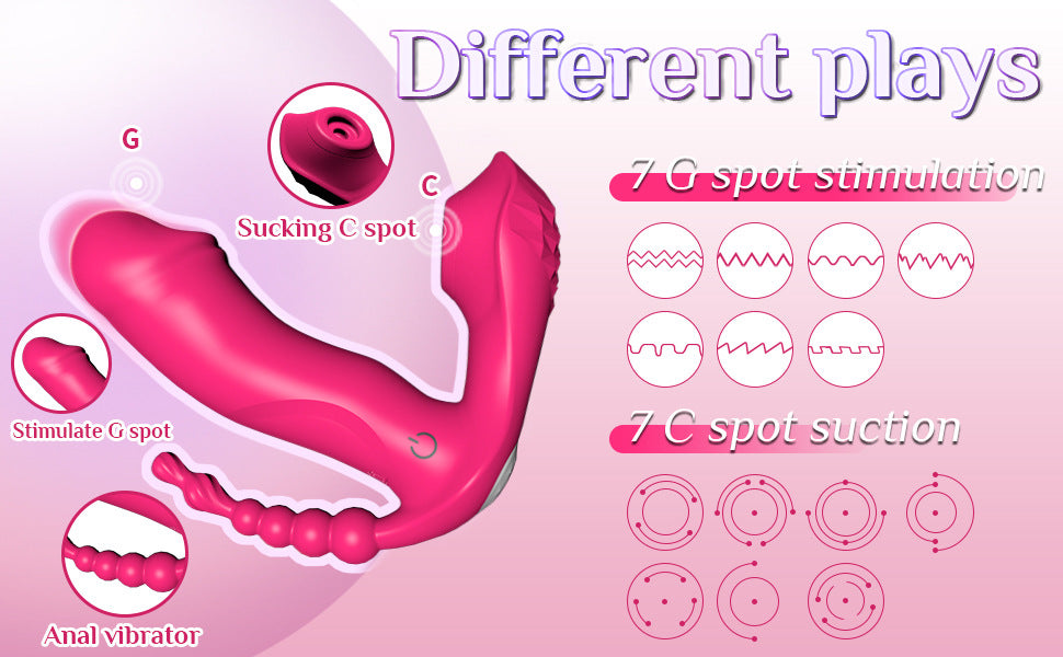 VELUXXA - Wearable Remote Three-Point Vibrator