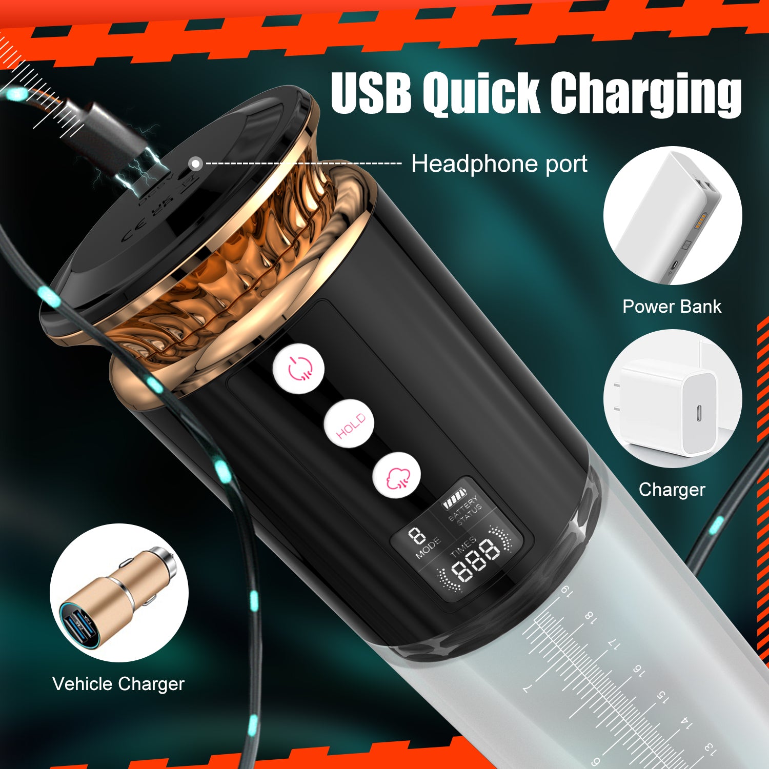 VELUXXA Smart Display Elektrisches Vakuum-Empfindlichkeitstrainingsgerät