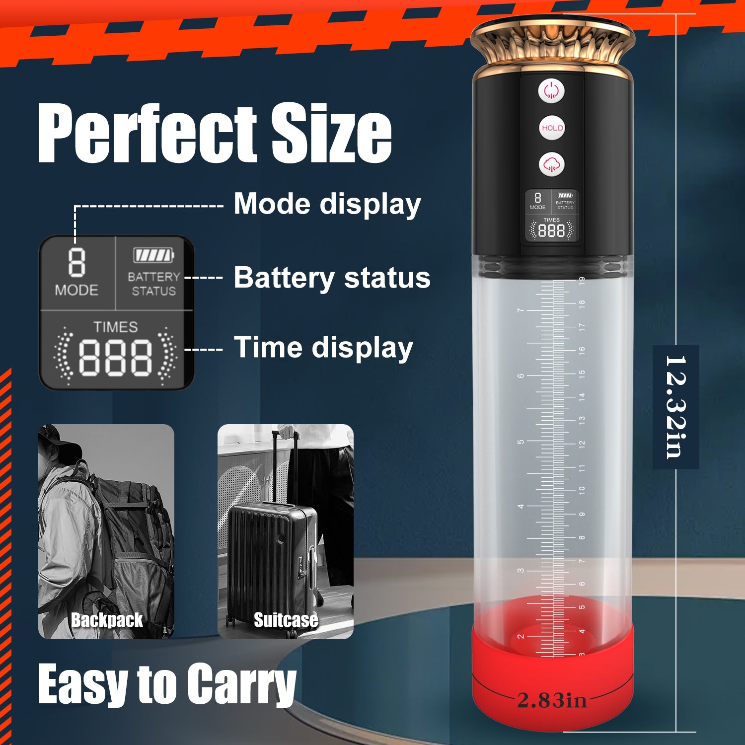 VELUXXA Smart Display Elektrisches Vakuum-Empfindlichkeitstrainingsgerät