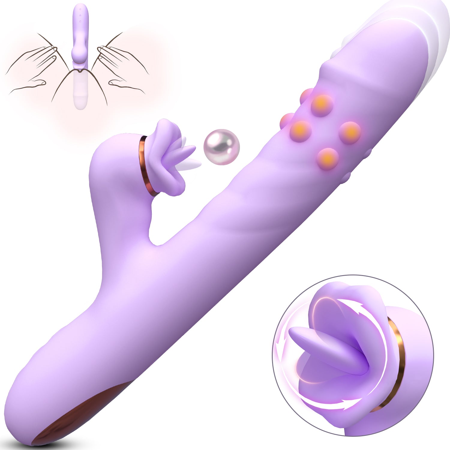 VELUXXA Secret Pleasure Ball Thrusting Device Vibrator